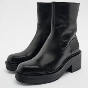 Zara ankle boots | size 9 black booties | black Zara boots